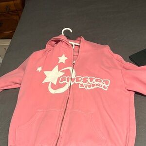 Pink men’s bubble hoodie